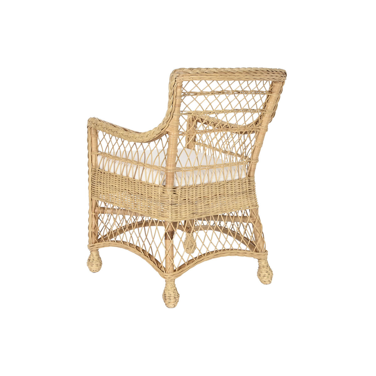 Poltrona DKD Home Decor Branco Natural 56 x 63 x 86 cm